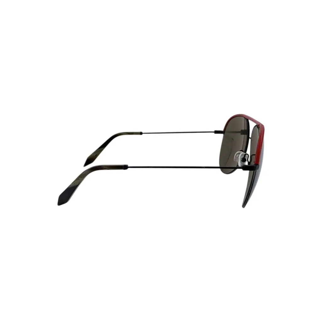 Victoria Beckham Sunglasses Black Leather Good - Model View