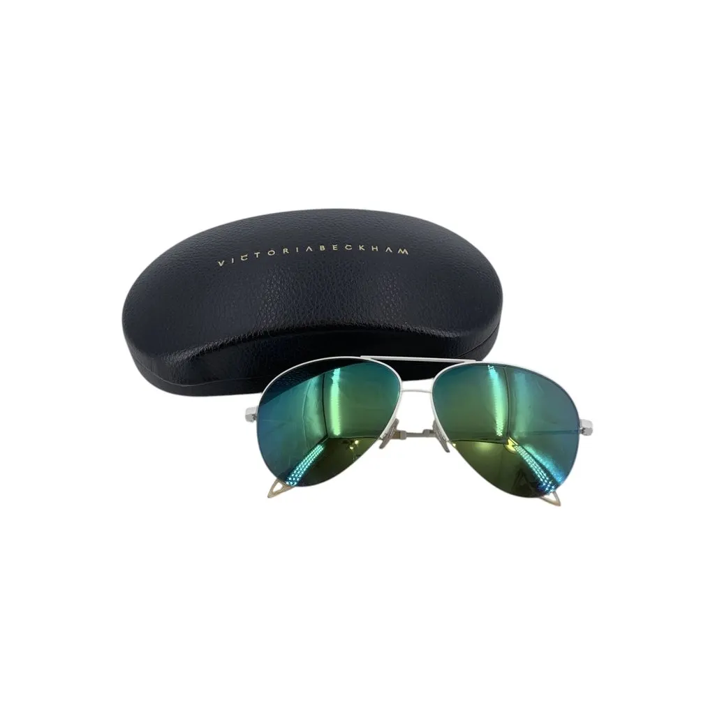 Victoria Beckham Sunglasses Black Leather Good - Back View