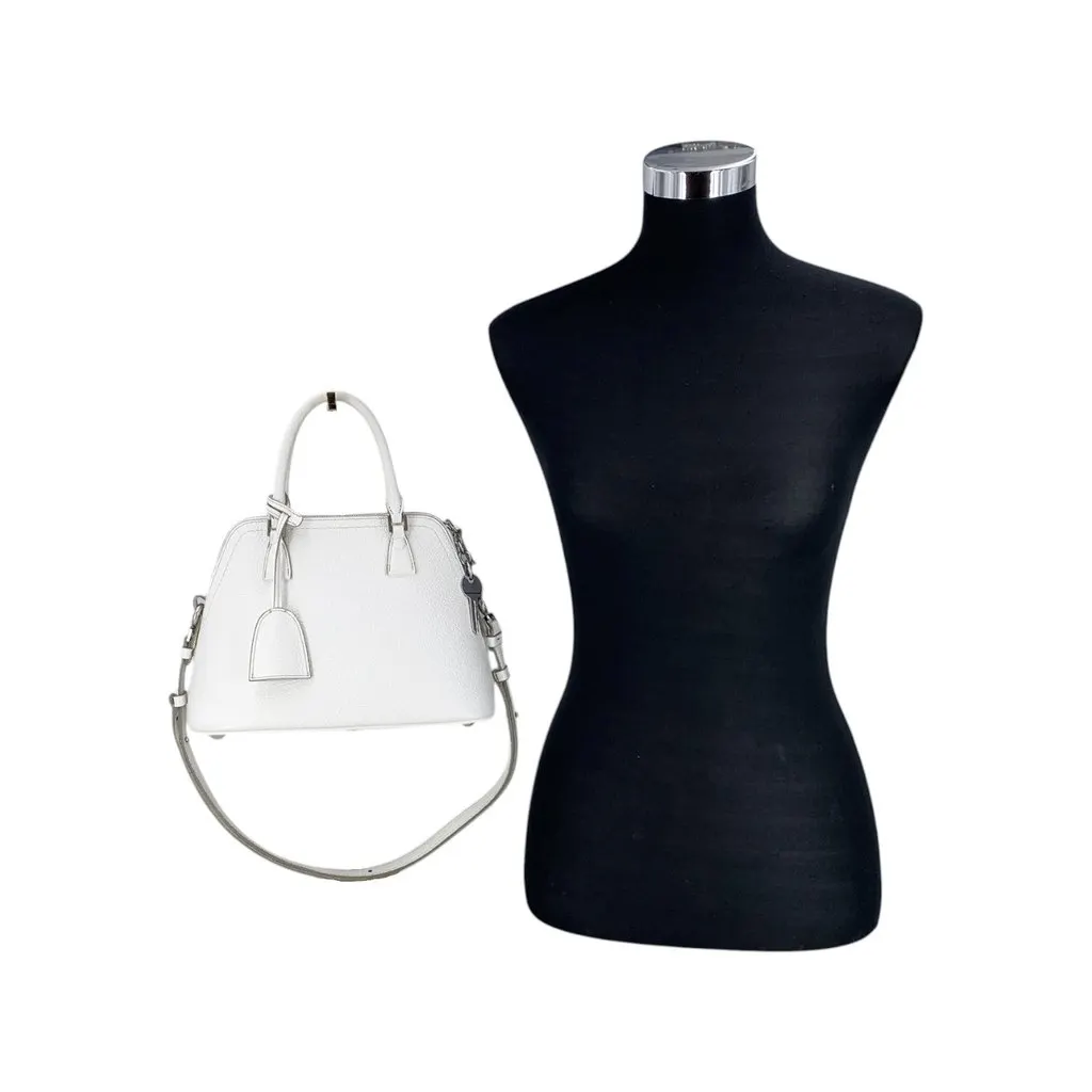 Maison Margiela Handbag 5AC White Leather Good - Back View