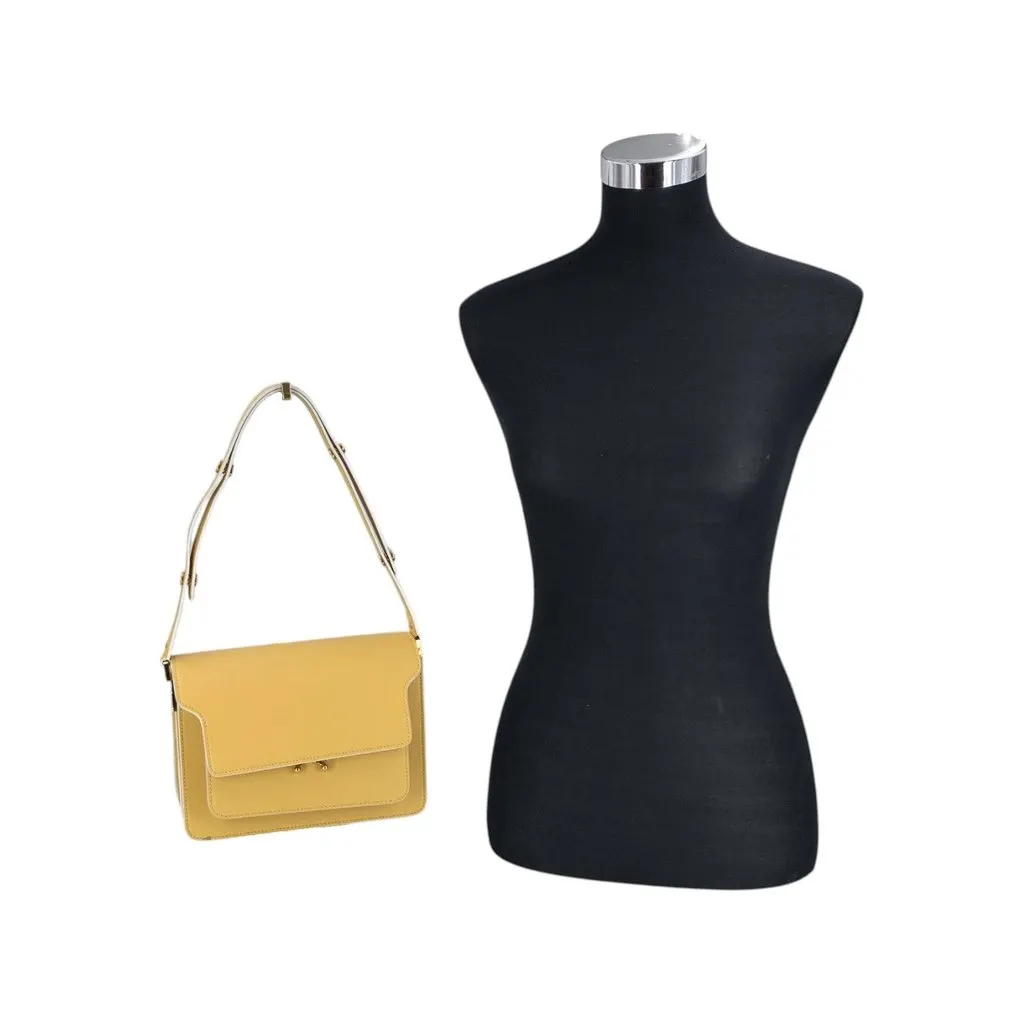 Marni Shoulder Bag Trunk White Leather Good - Back View