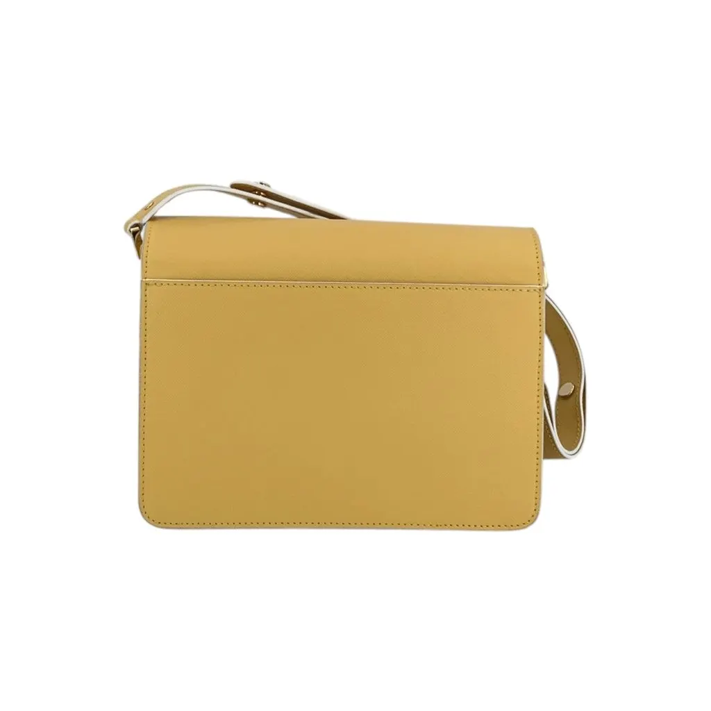 Marni Shoulder Bag Trunk White Leather Good - Inside View