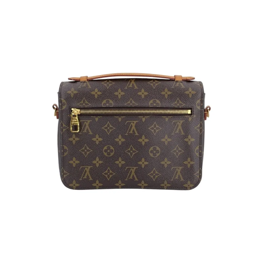 Louis Vuitton Shoulder Bag Metis Brown Canvas Good - Inside View