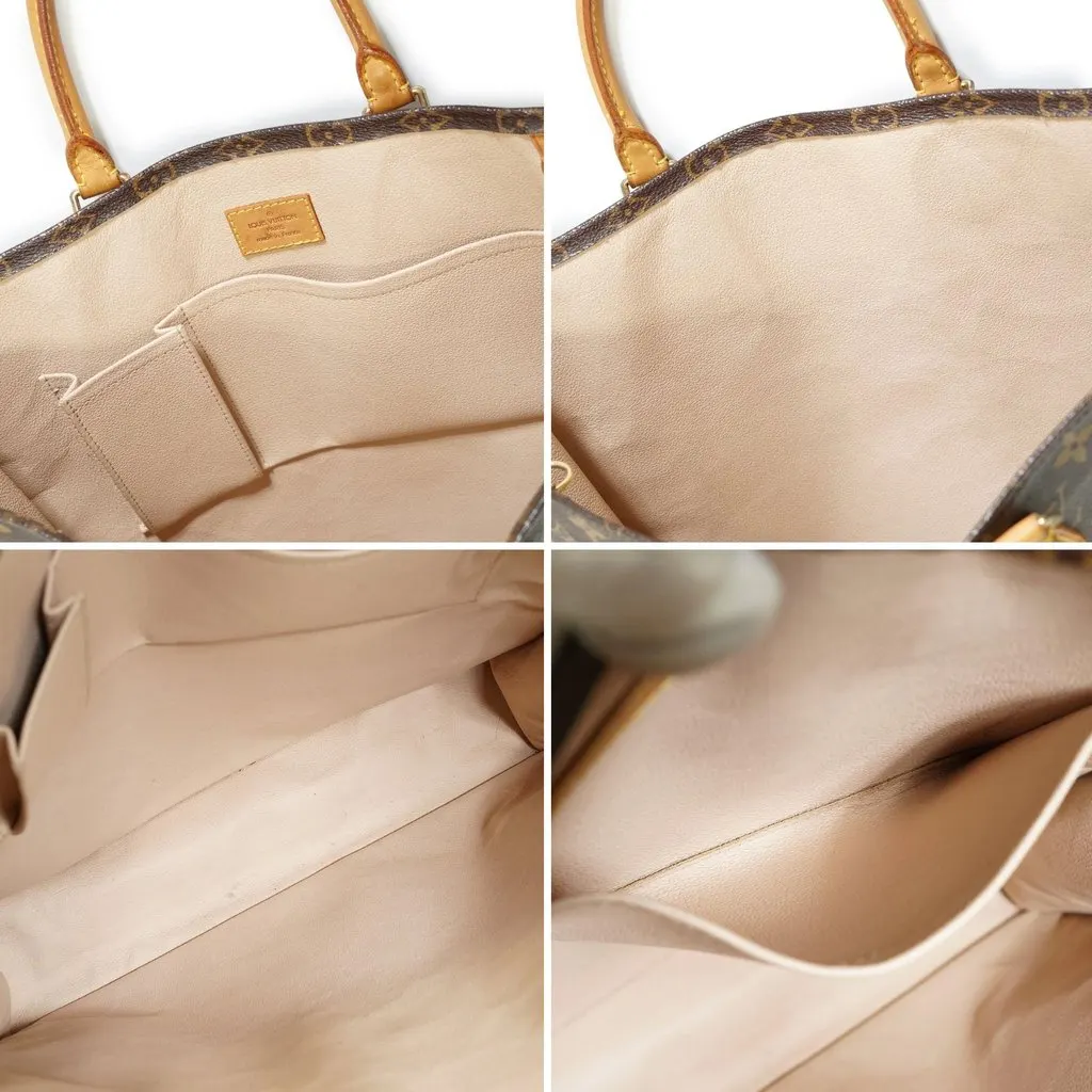 Louis Vuitton Tote Bag Vintage Plat Brown Canvas Good - Box View