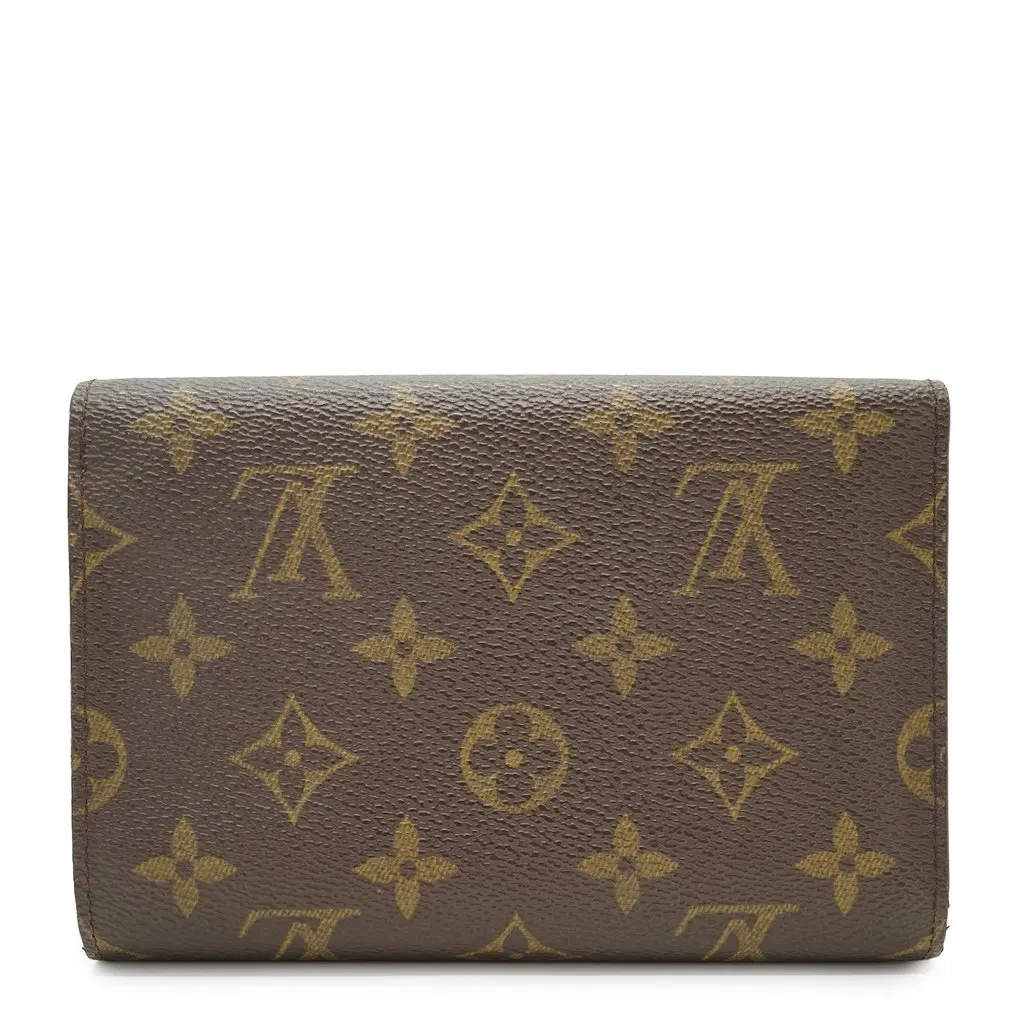 Louis Vuitton Wallet Brown Canvas Good - Back View