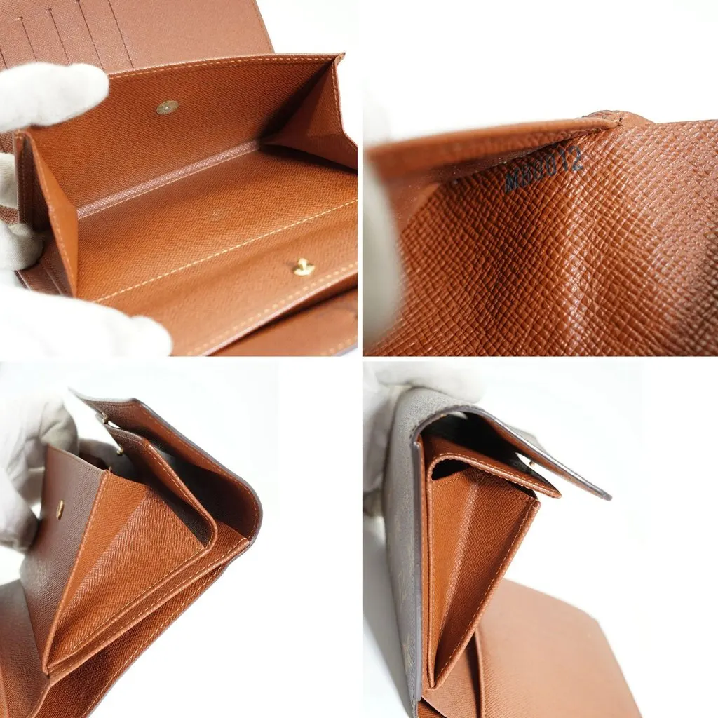 Louis Vuitton Wallet Brown Canvas Good - Inside View