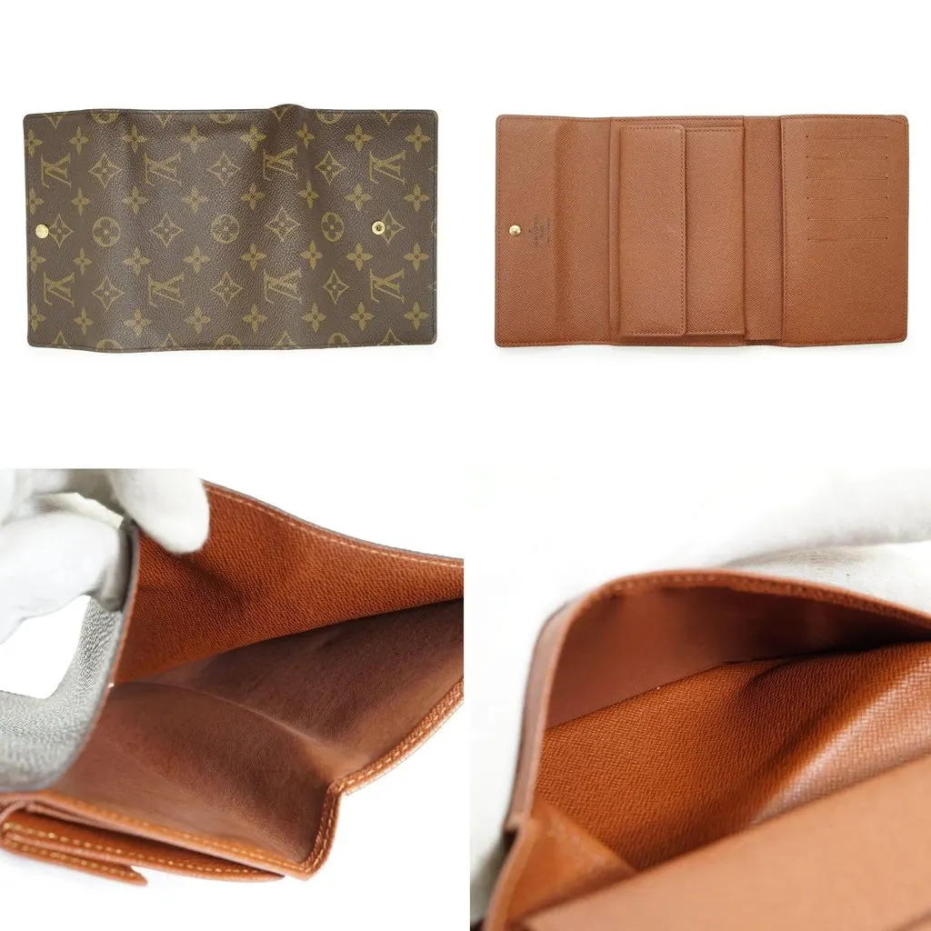 Louis Vuitton Wallet Brown Canvas Good - Model View