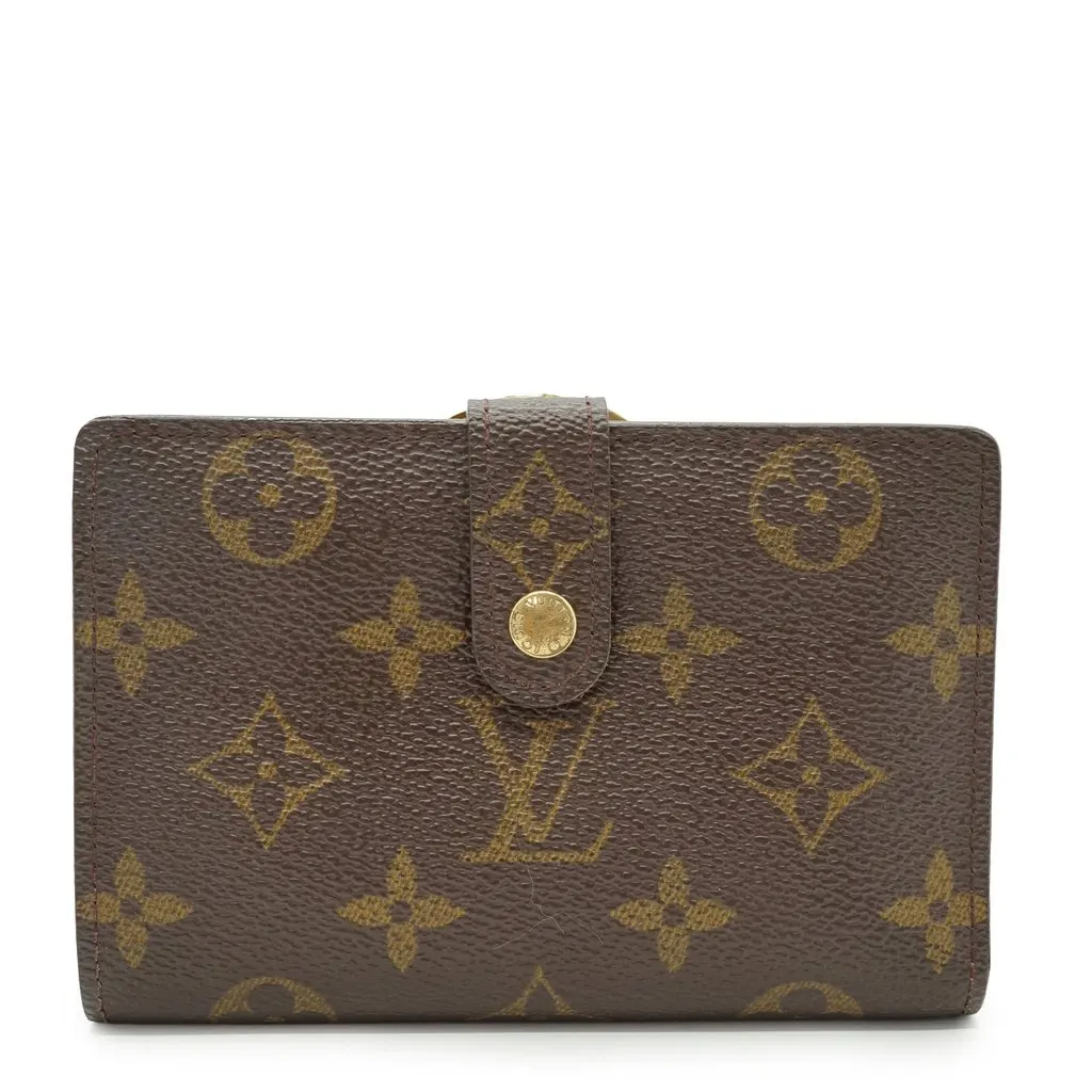 Louis Vuitton Wallet Brown Canvas Good - Front View