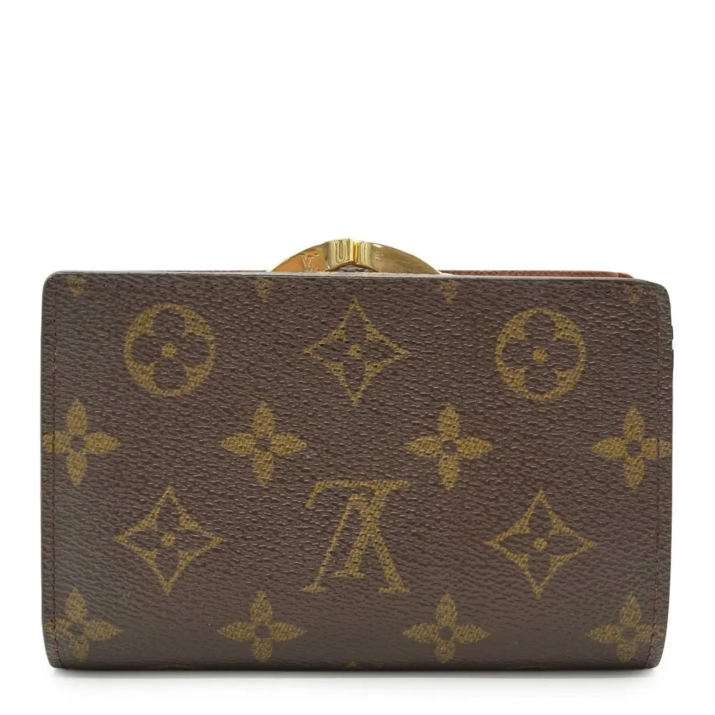 Louis Vuitton Wallet Brown Canvas Good - Back View