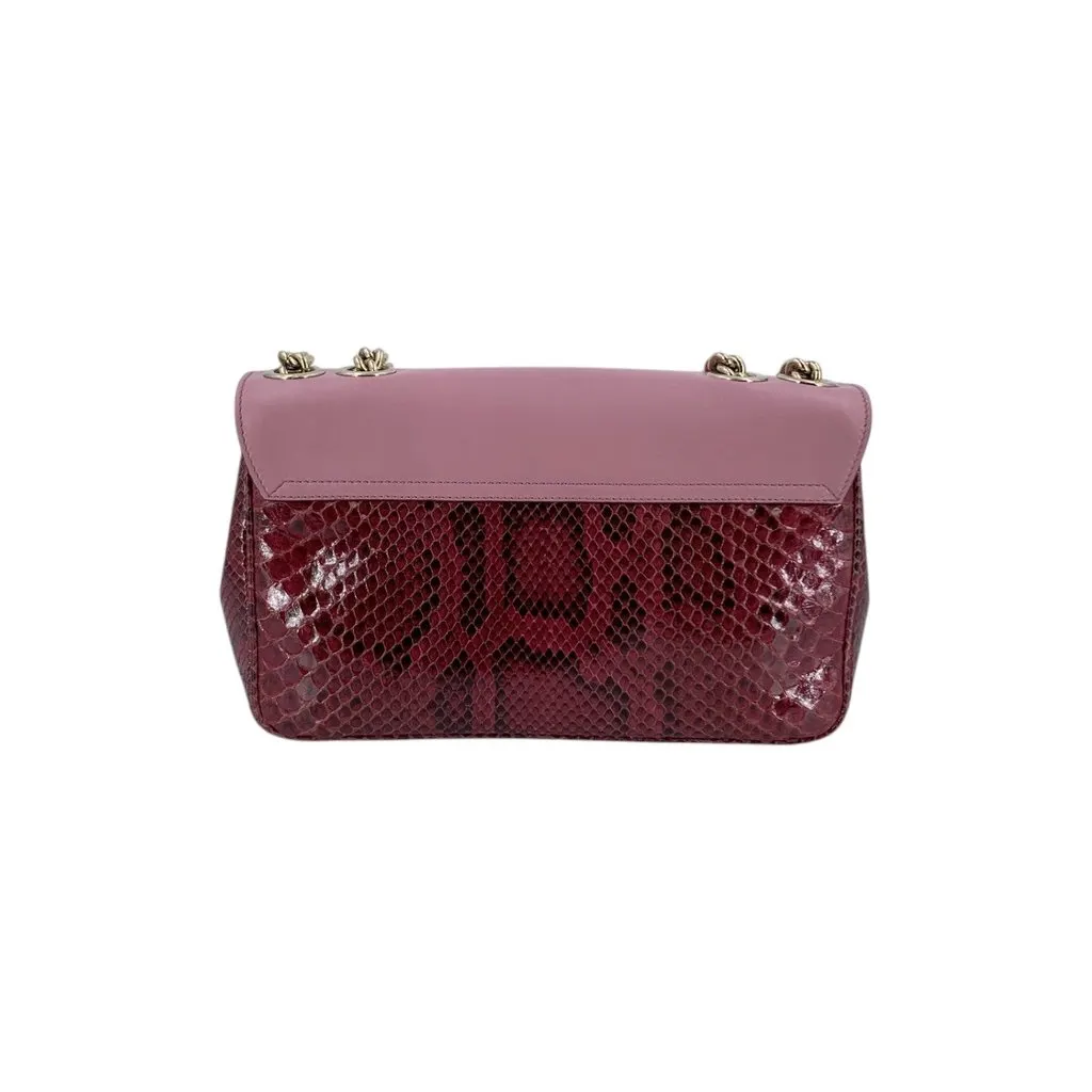 Dolce & Gabbana Shoulder Bag Lucia Navy Leather Good - Inside View