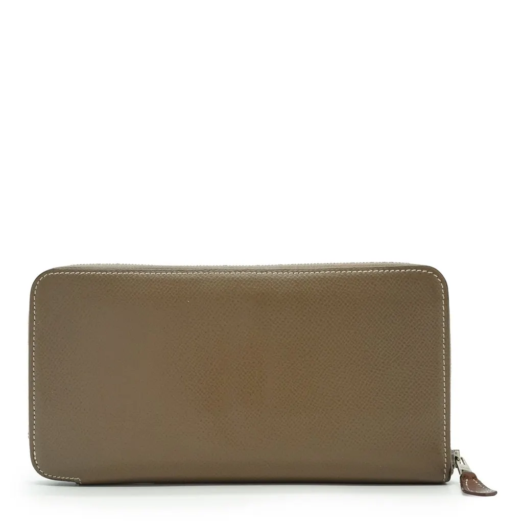 Hermès Wallet Silver Leather Good - Inside View