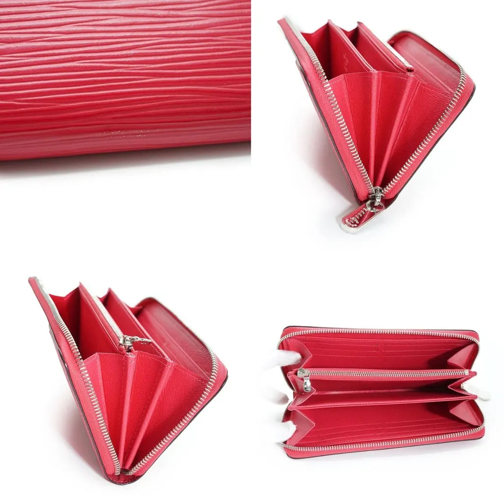 Louis Vuitton Wallet Pink Leather Good - Model View