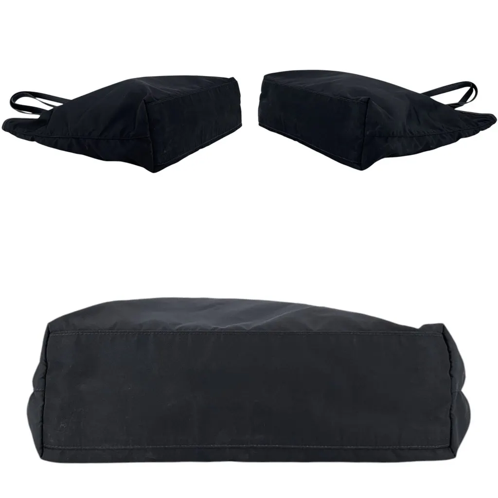 Prada Shoulder Bag Tessuto Black Polyamide Good - Model View