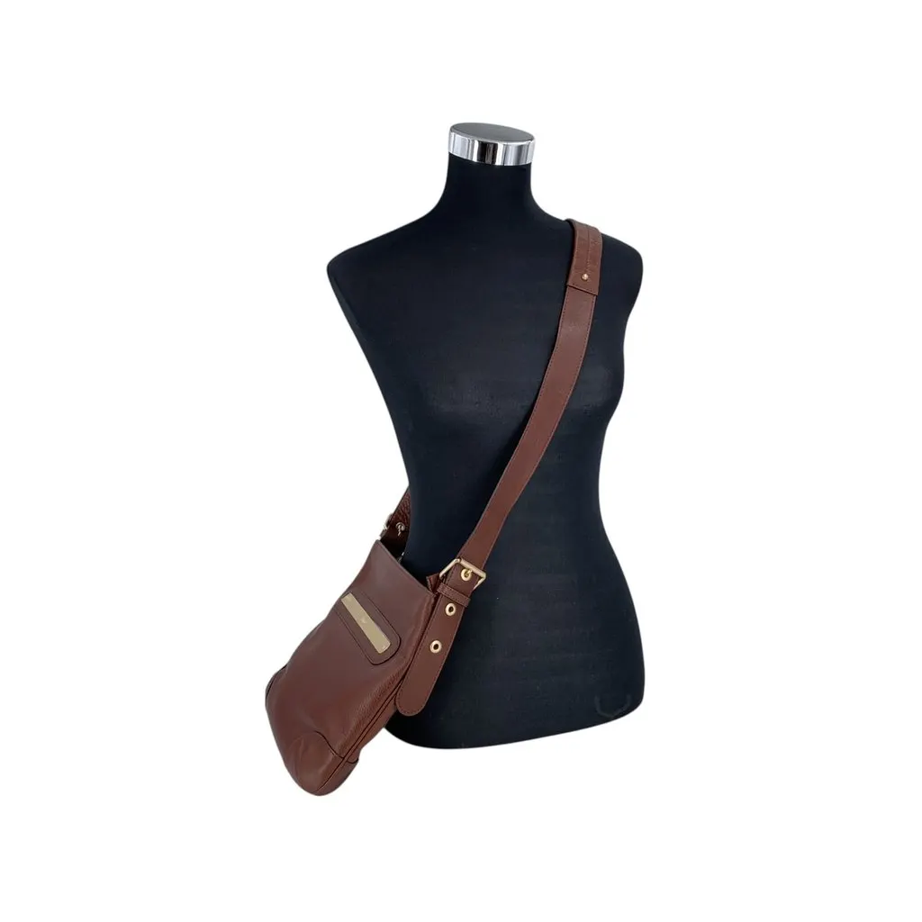 Chloé Shoulder Bag Chloe Messenger Brown Leather Good - Back View