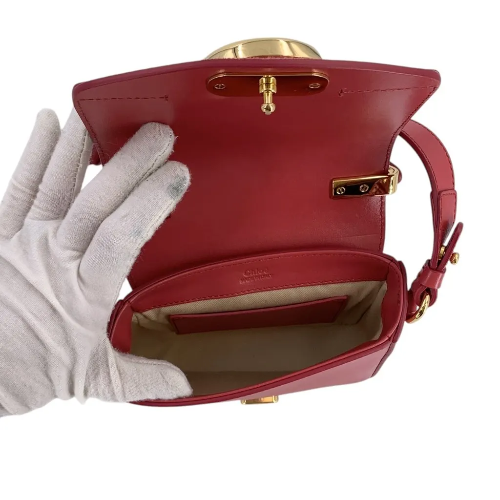 Chloé Handbag C Red Leather Good - Box View