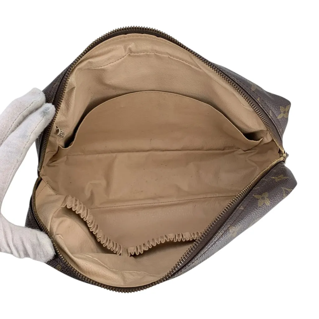 Louis Vuitton Clutch Bag Vintage Trousse de Toilette Brown Canvas Good - Box View