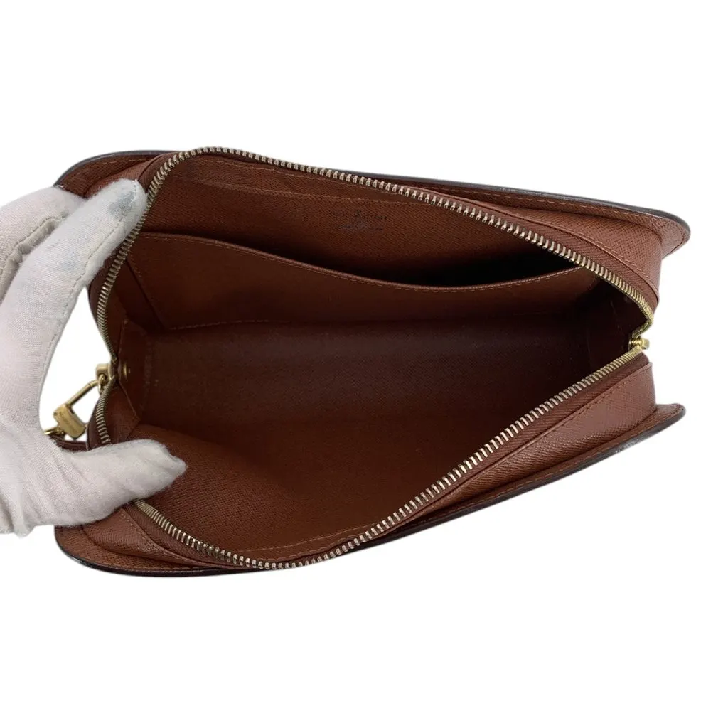Louis Vuitton Clutch Bag Orsay Brown Canvas Good - Box View
