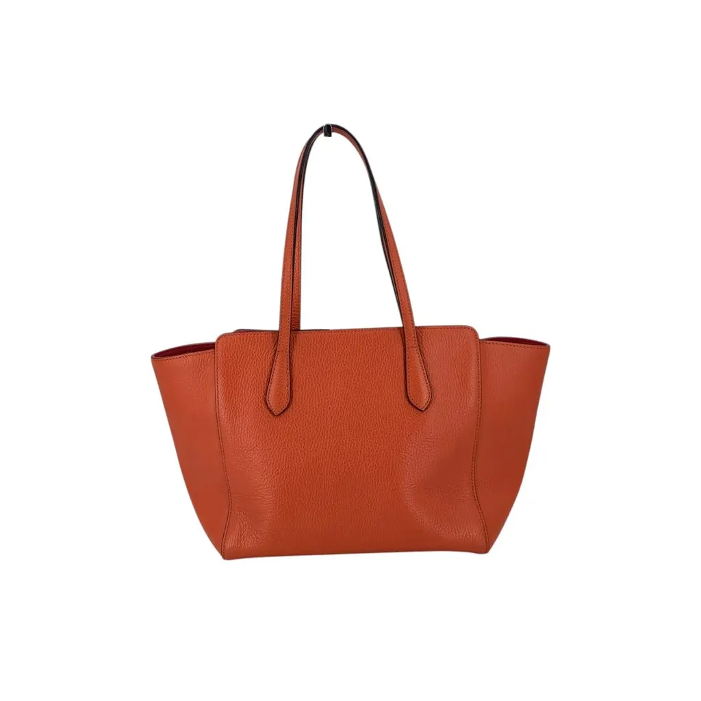 Gucci Tote Bag Swing Red Leather Good - Inside View