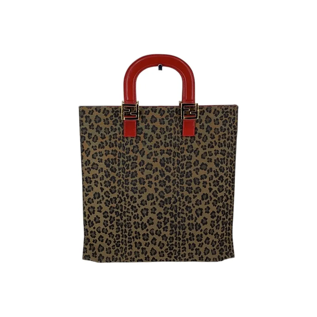 Fendi Handbag Vintage Leopard