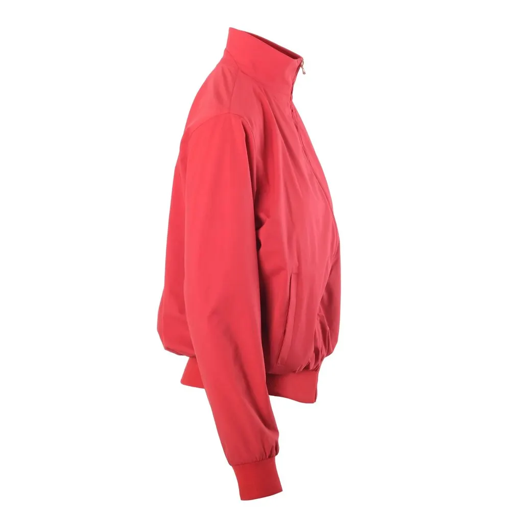 Loro Piana Red Windjersey Reversible Cashmere & Nylon Bomber Jacket - '20s Red Wool Good - Back View