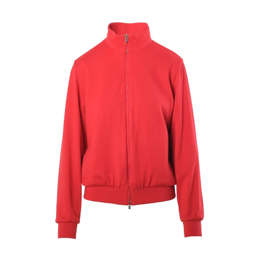 Loro Piana Red Windjersey Reversible Cashmere & Nylon Bomber Jacket - '20s Red Wool Good - Box View