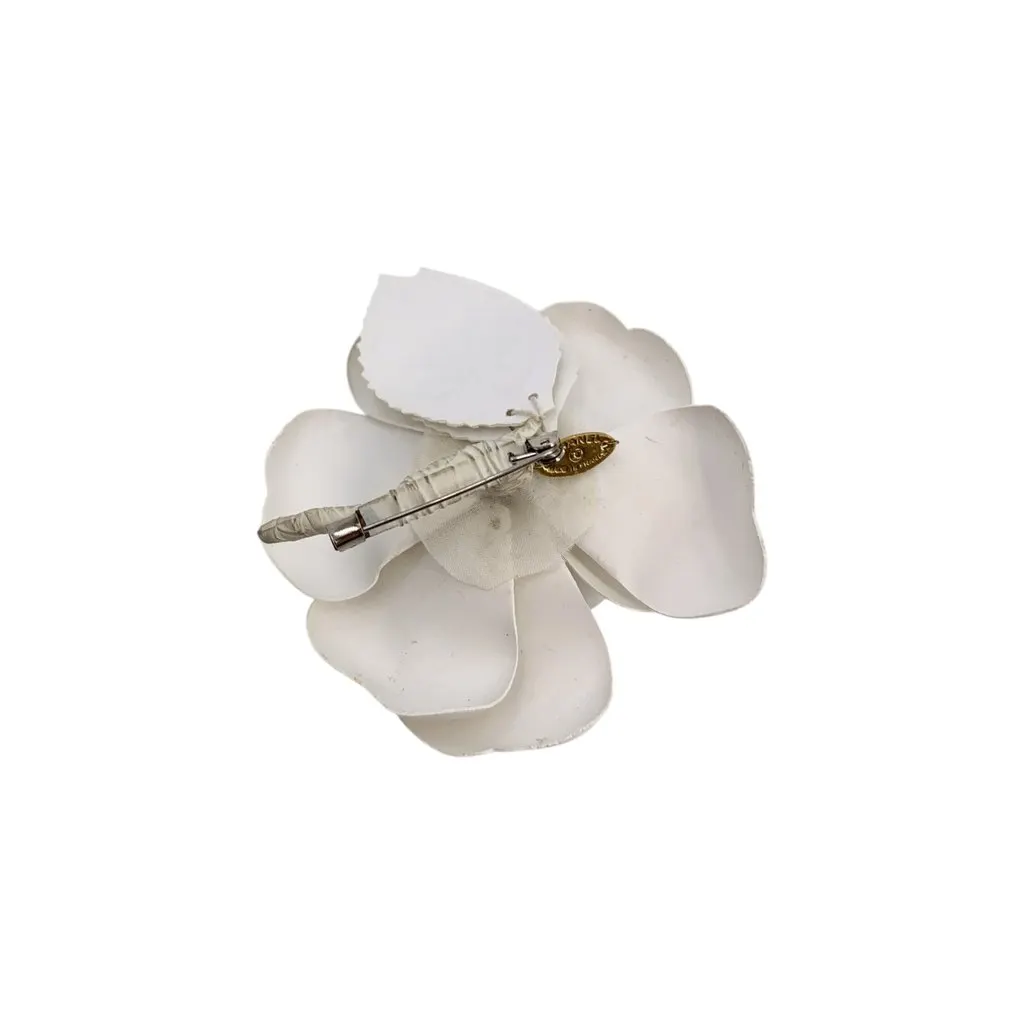 Chanel Brooch Camel Leather Good - Inside View