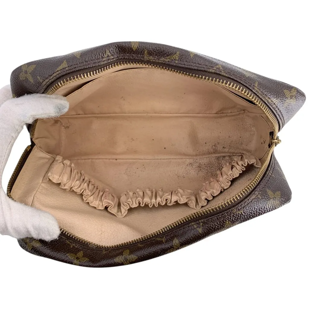Louis Vuitton Clutch Bag Vintage Trousse de Toilette Brown Canvas Good - Box View