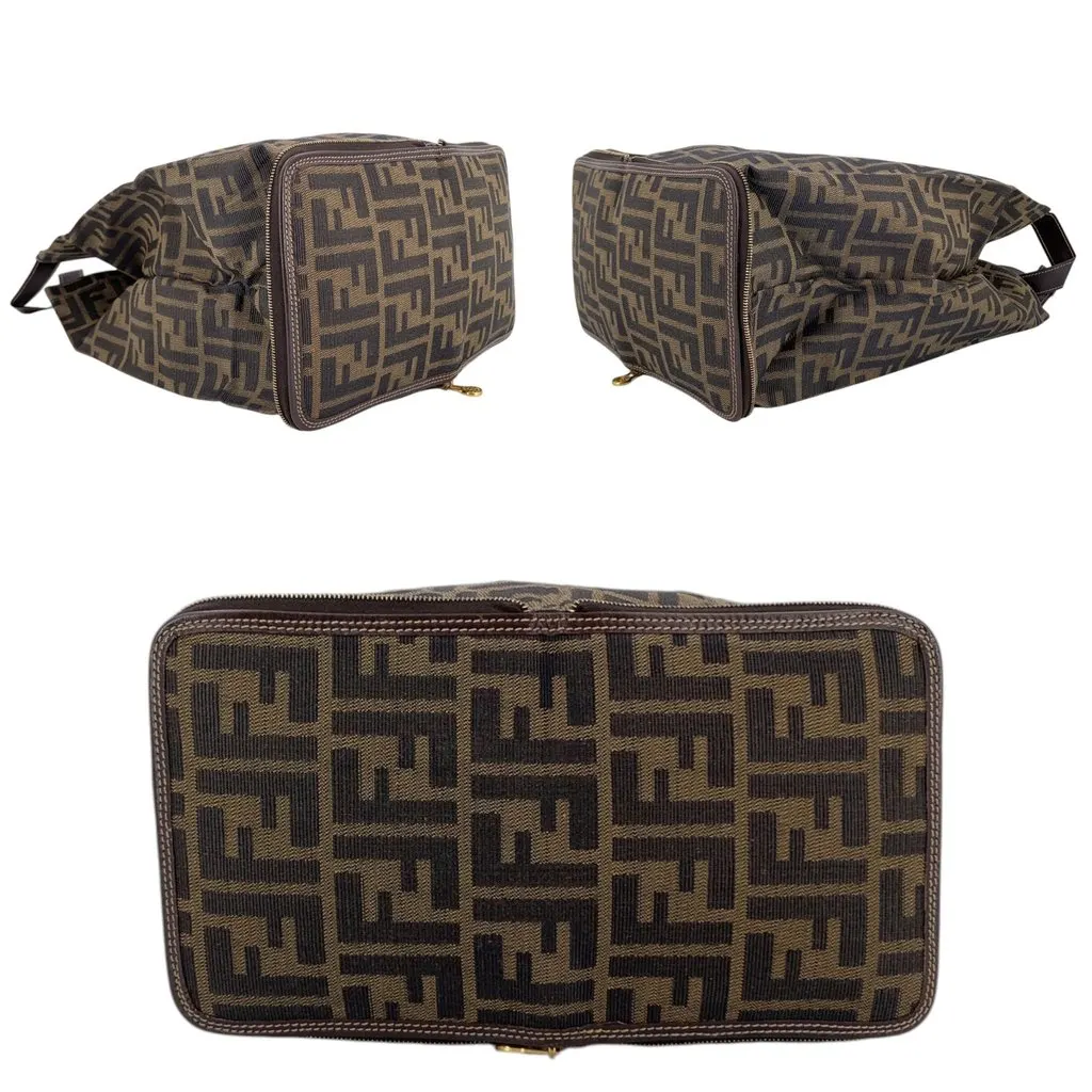 Fendi Tote Bag Vintage Zucca Packable Brown Canvas Good - Box View