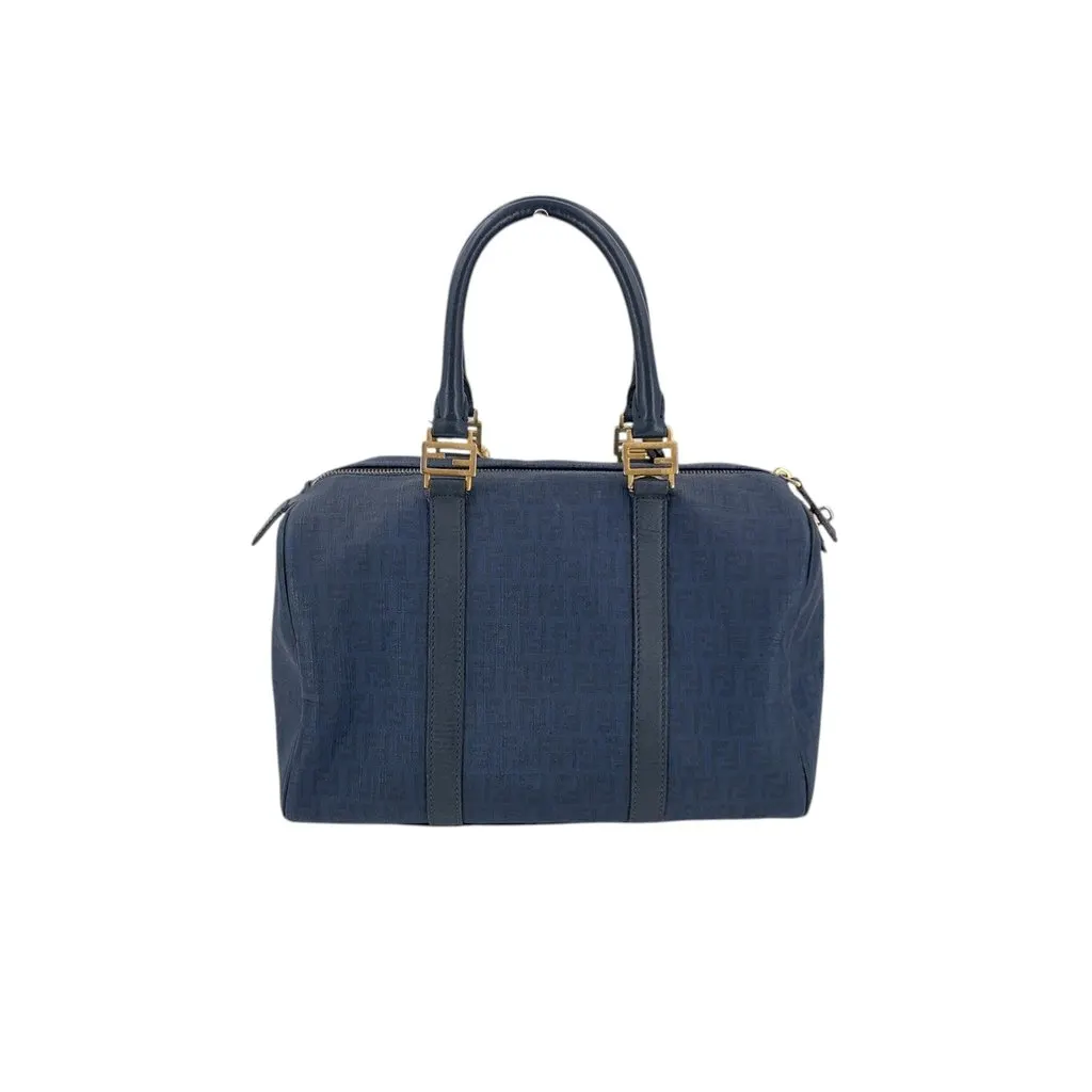 Fendi Handbag Vintage Boston Red Canvas Good - Inside View
