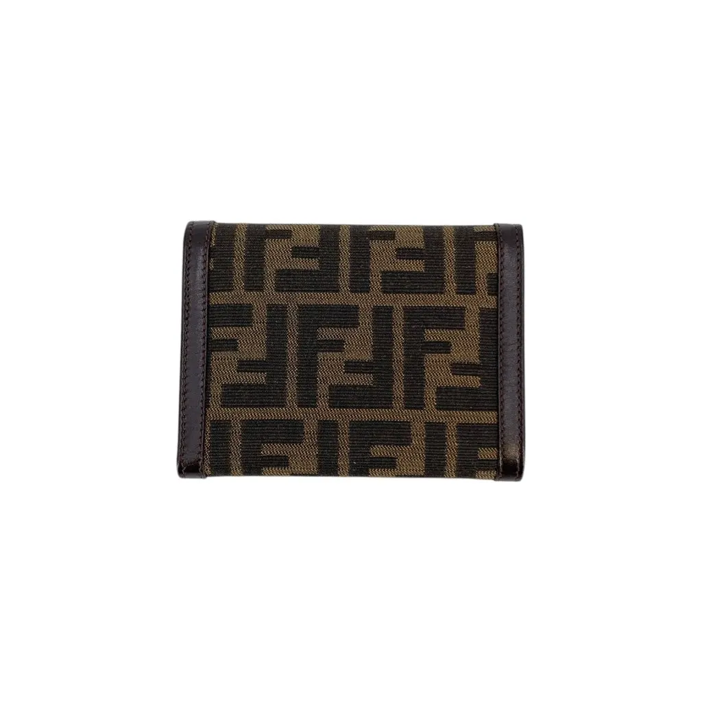 Fendi Wallet Brown Canvas Good - Inside View