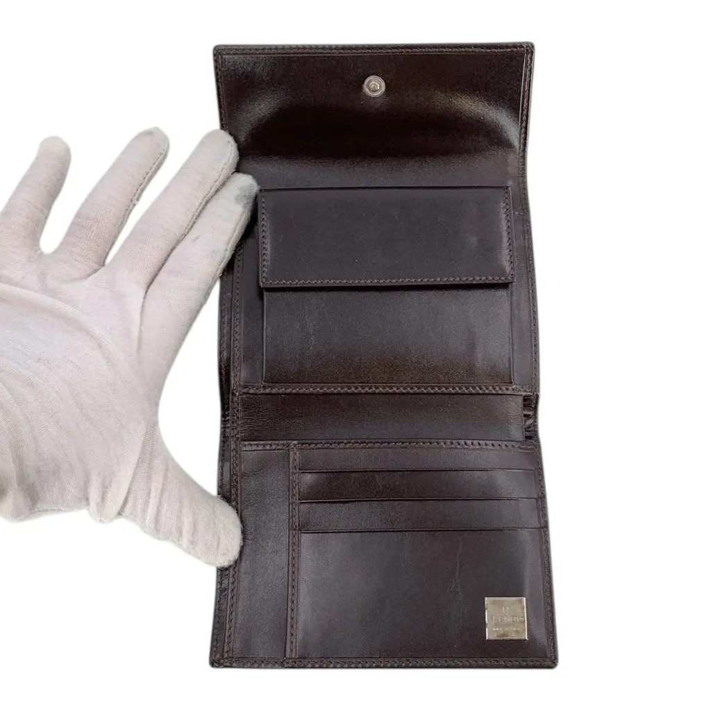 Fendi Wallet Brown Canvas Good - Box View