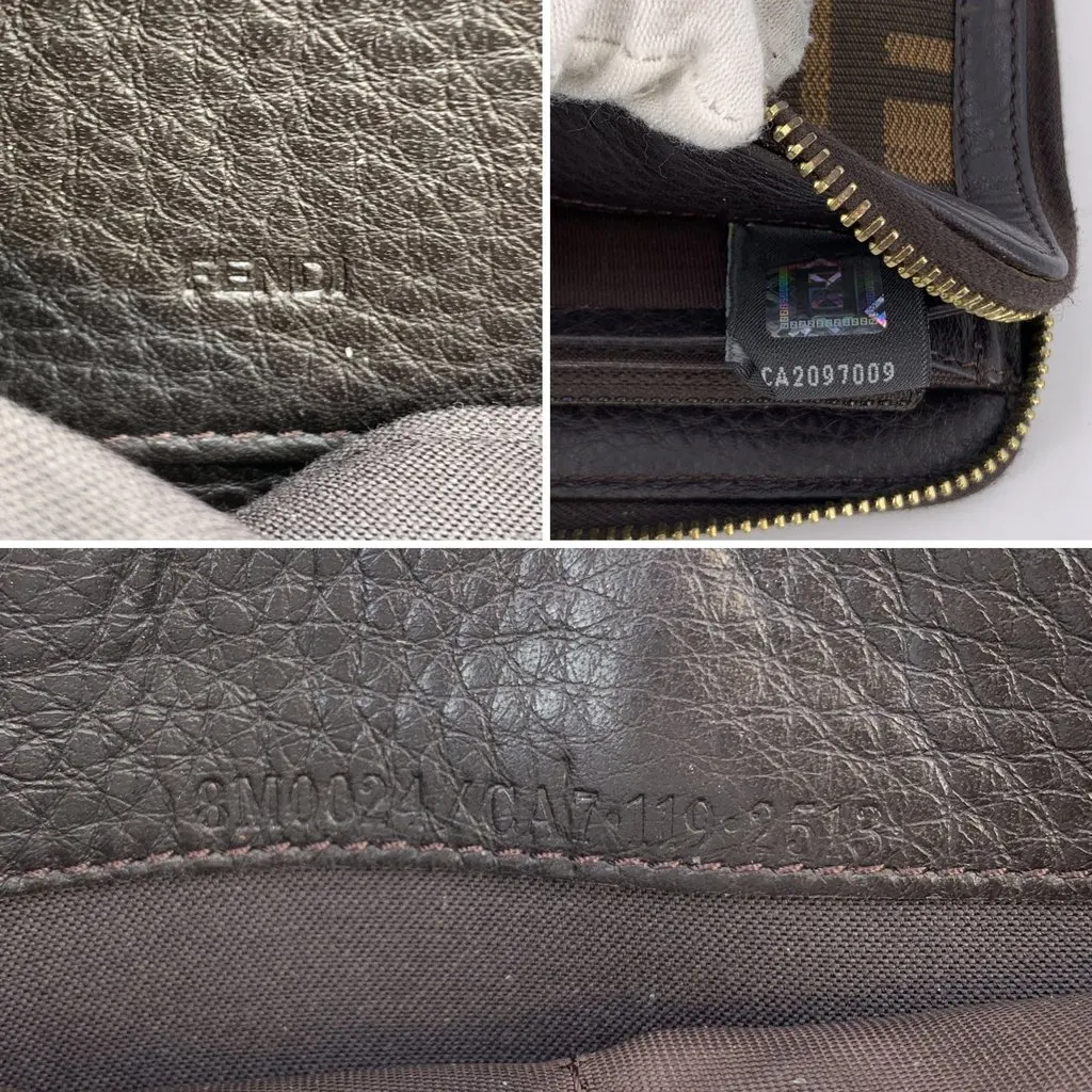 Fendi Wallet Brown Canvas Good - Box View