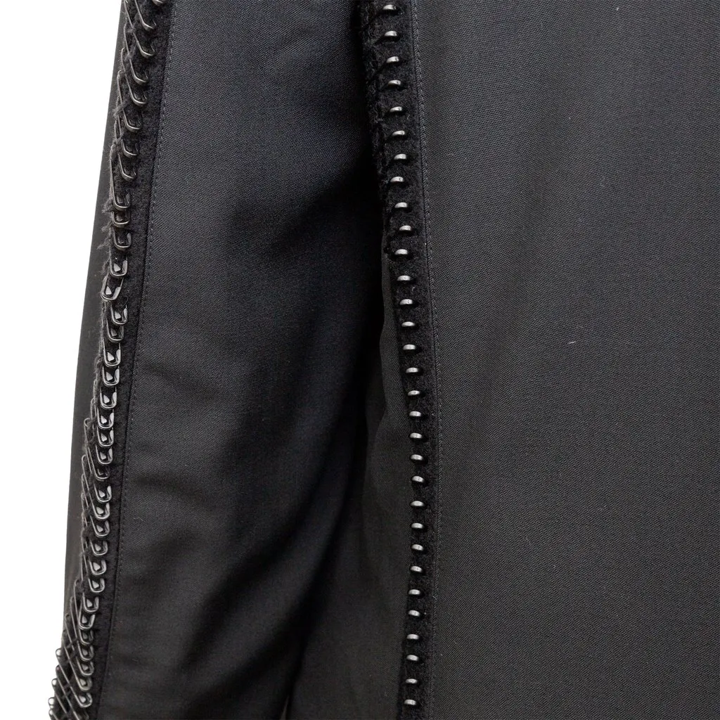 Unsigned Double-Breasted Blazer - '10s Black Wool Good - Box View