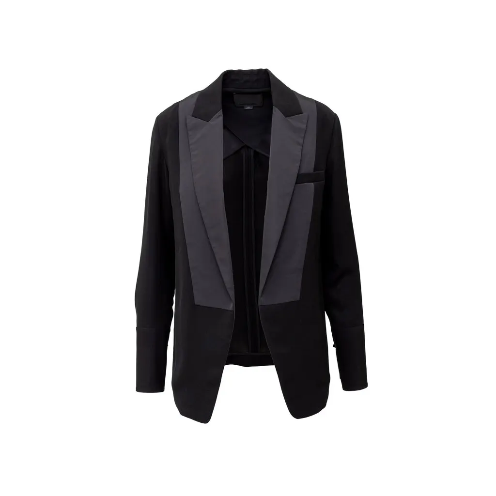 Alexander Wang Tuxedo Jacket - '00s Black Good - Front View