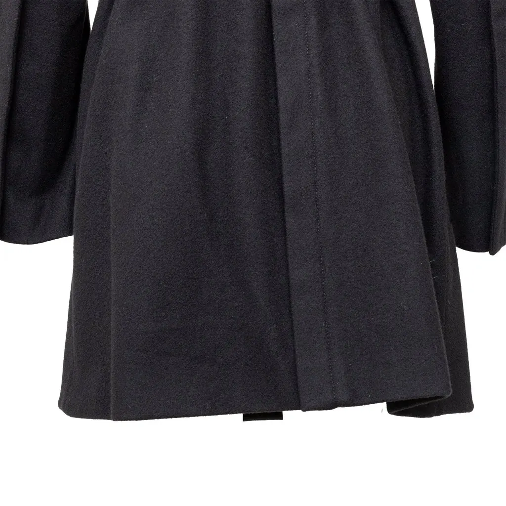 Ann Demeulemeester Coat - '00s Black Wool Good - Box View