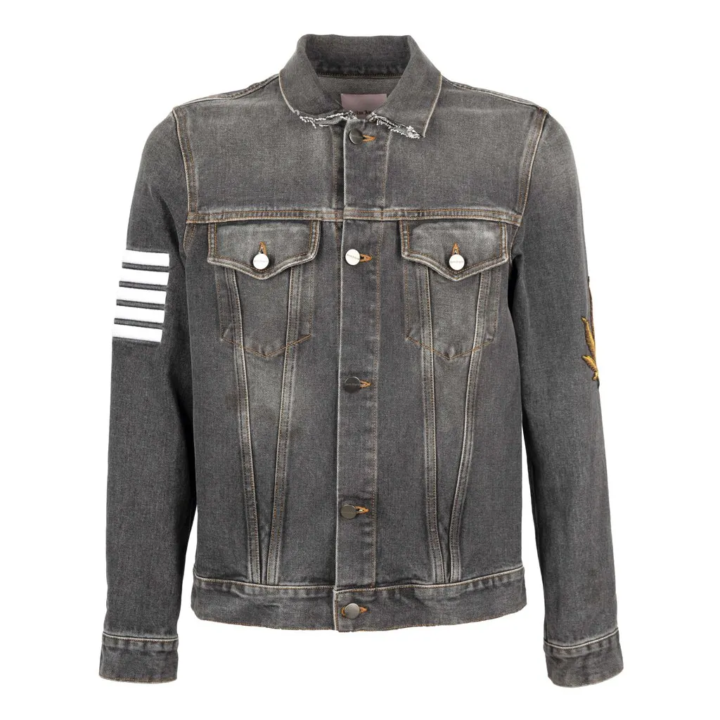 Unsigned Denim Jacket - '10s Grey Denim Good - Front View