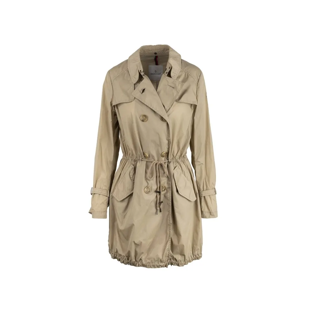 Moncler Trench Coat - '00s Beige Good - Front View