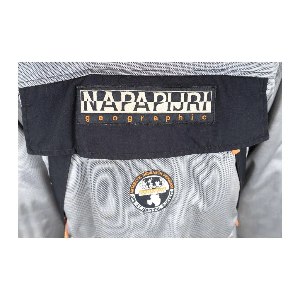 Unsigned Napapijri Grey Raincoat - '00s Grey Good - Inside View