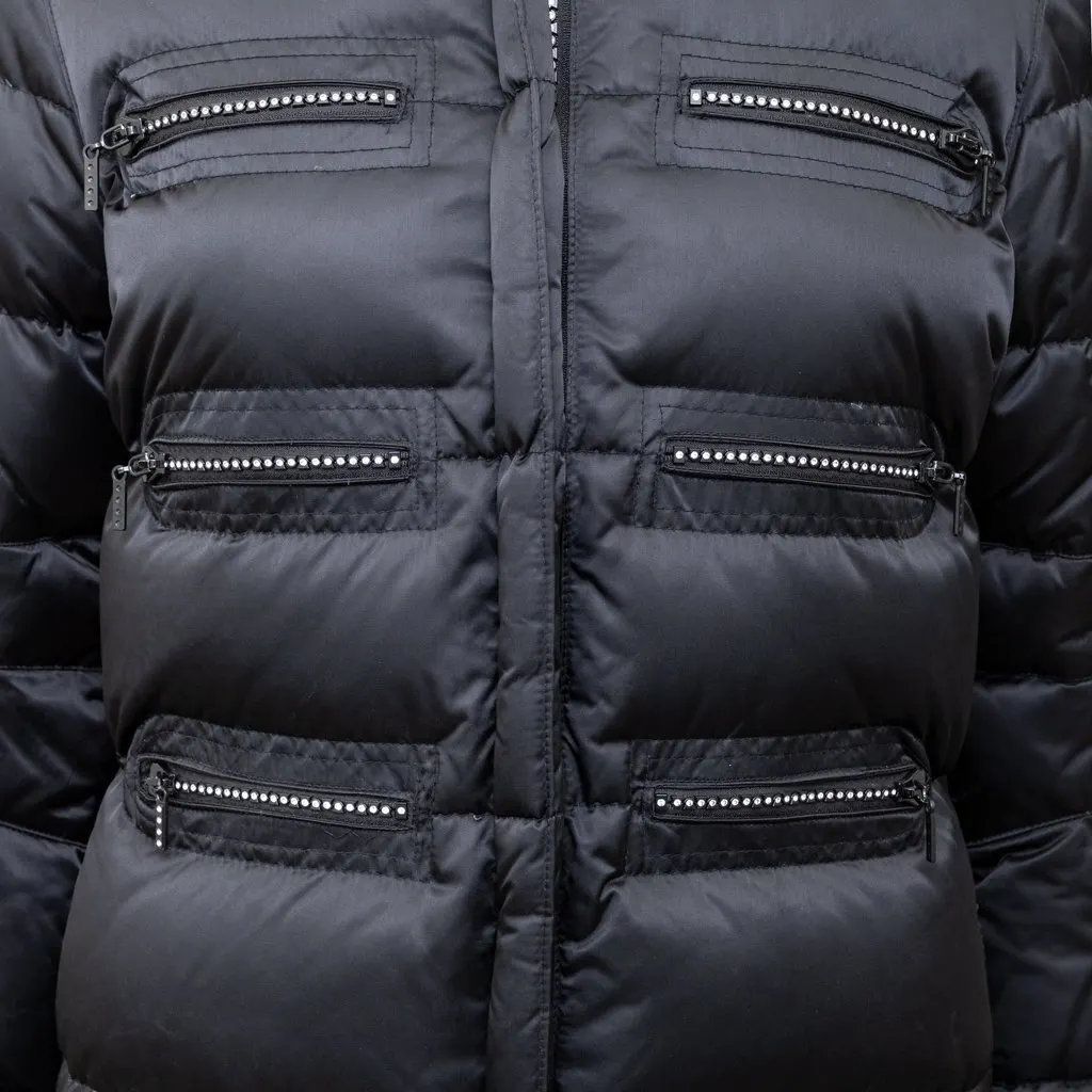 Sonia Rykiel Down Jacket With Zip - '00s Black Good - Model View