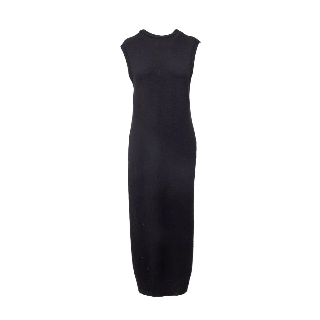 Alexander Wang Dress - '00s Black Wool Good - Front View