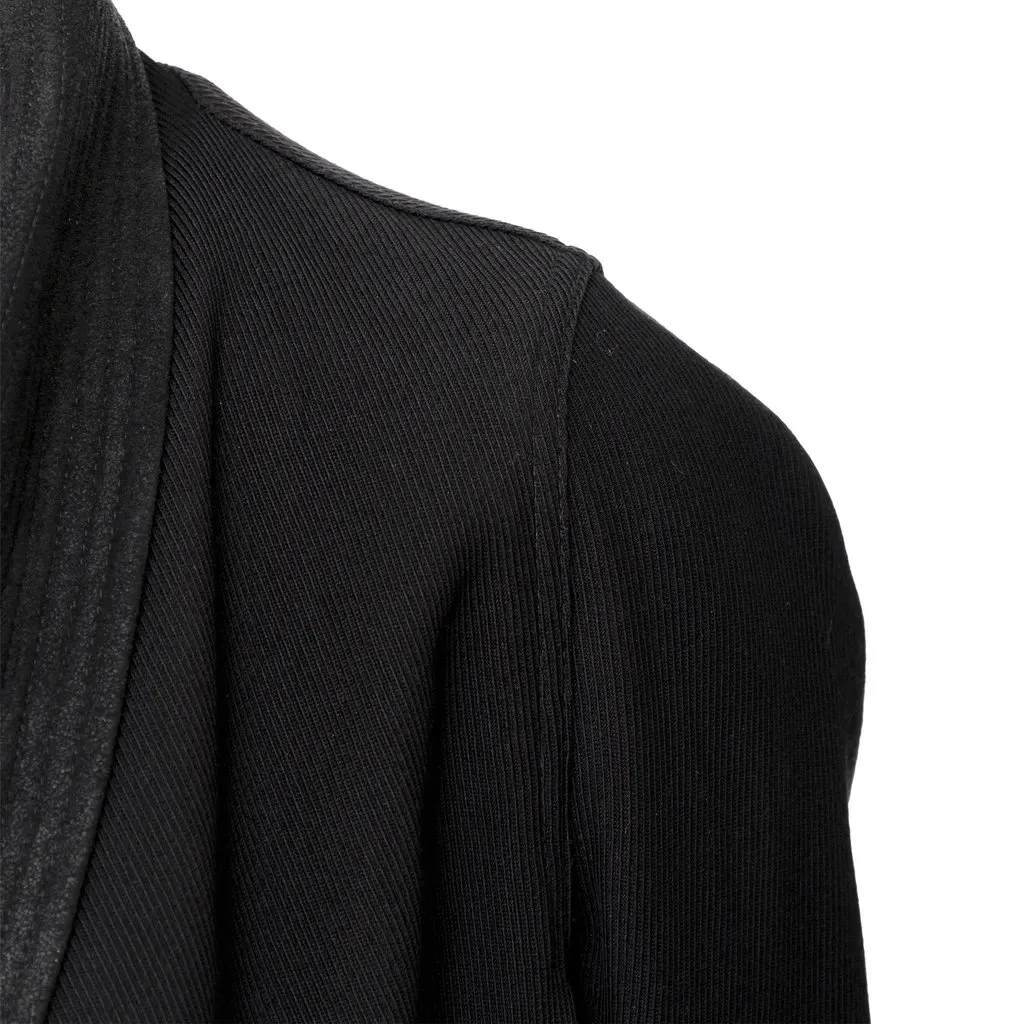 Rick Owens Asymmetrical Jacket - '10s Black Wool Good - Model View