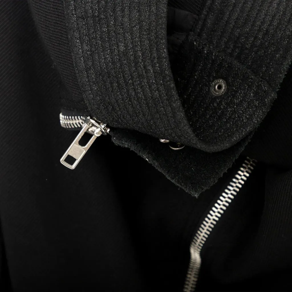 Rick Owens Asymmetrical Jacket - '10s Black Wool Good - Box View