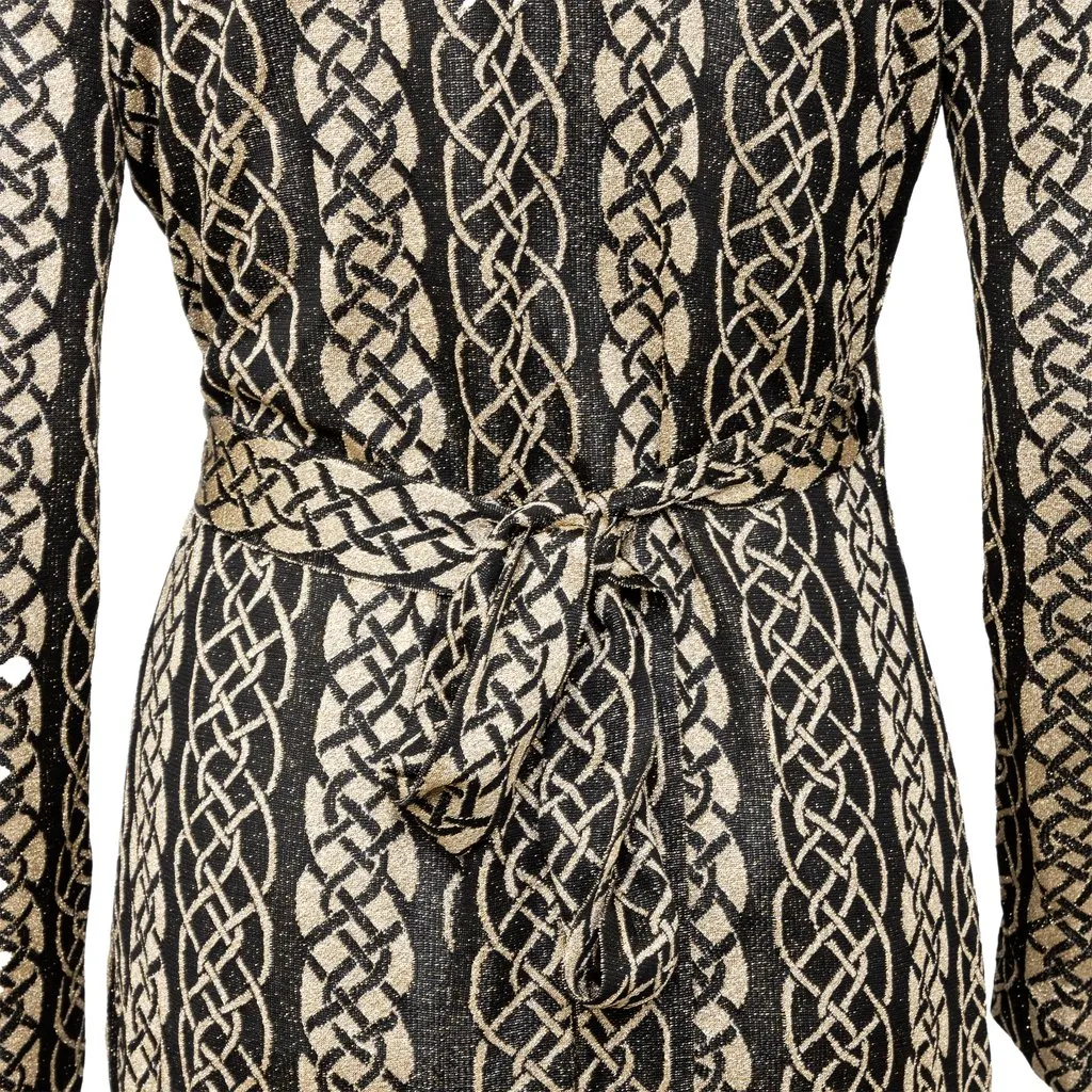 Diane von Furstenberg Sparkling Wrap Dress - '00s MultiColor Good - Inside View