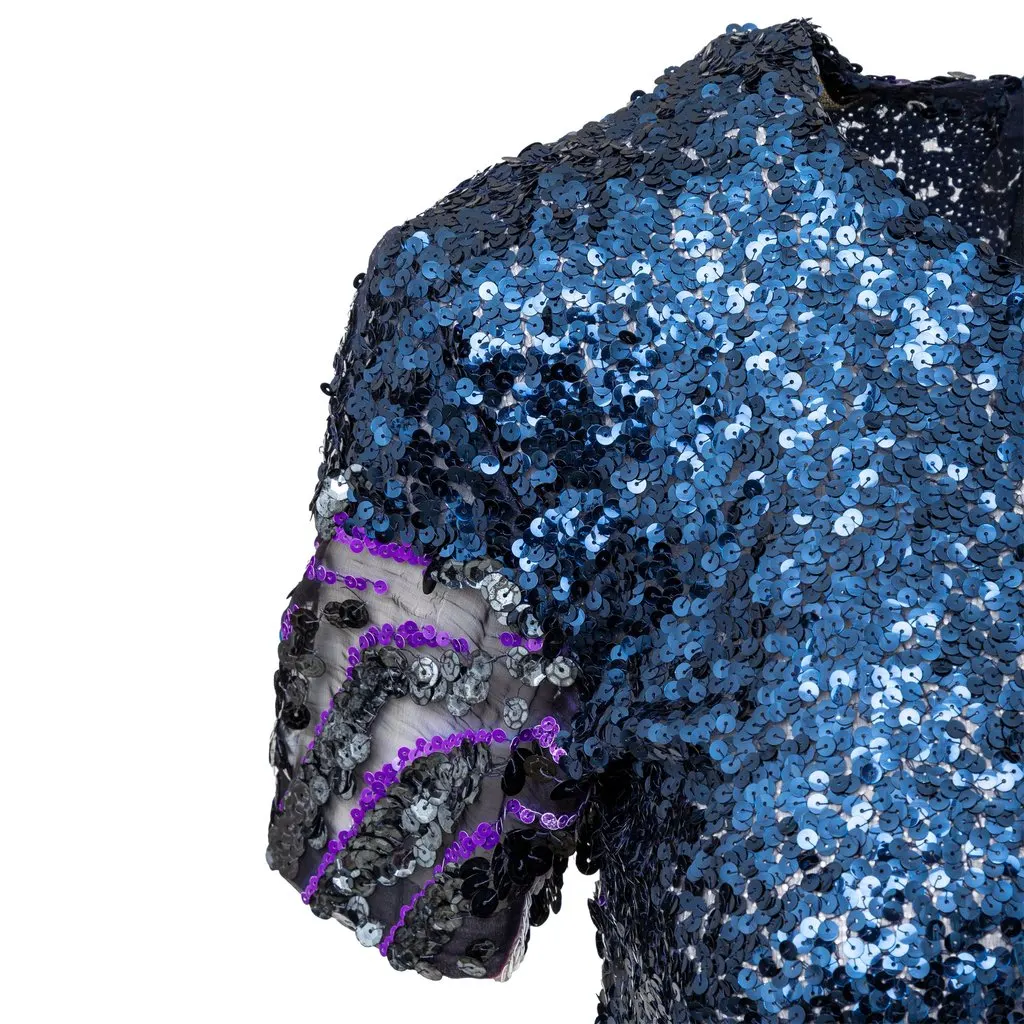 Gianfranco Ferré Sequin Cocktail Dress - '90s MultiColor Good - Box View