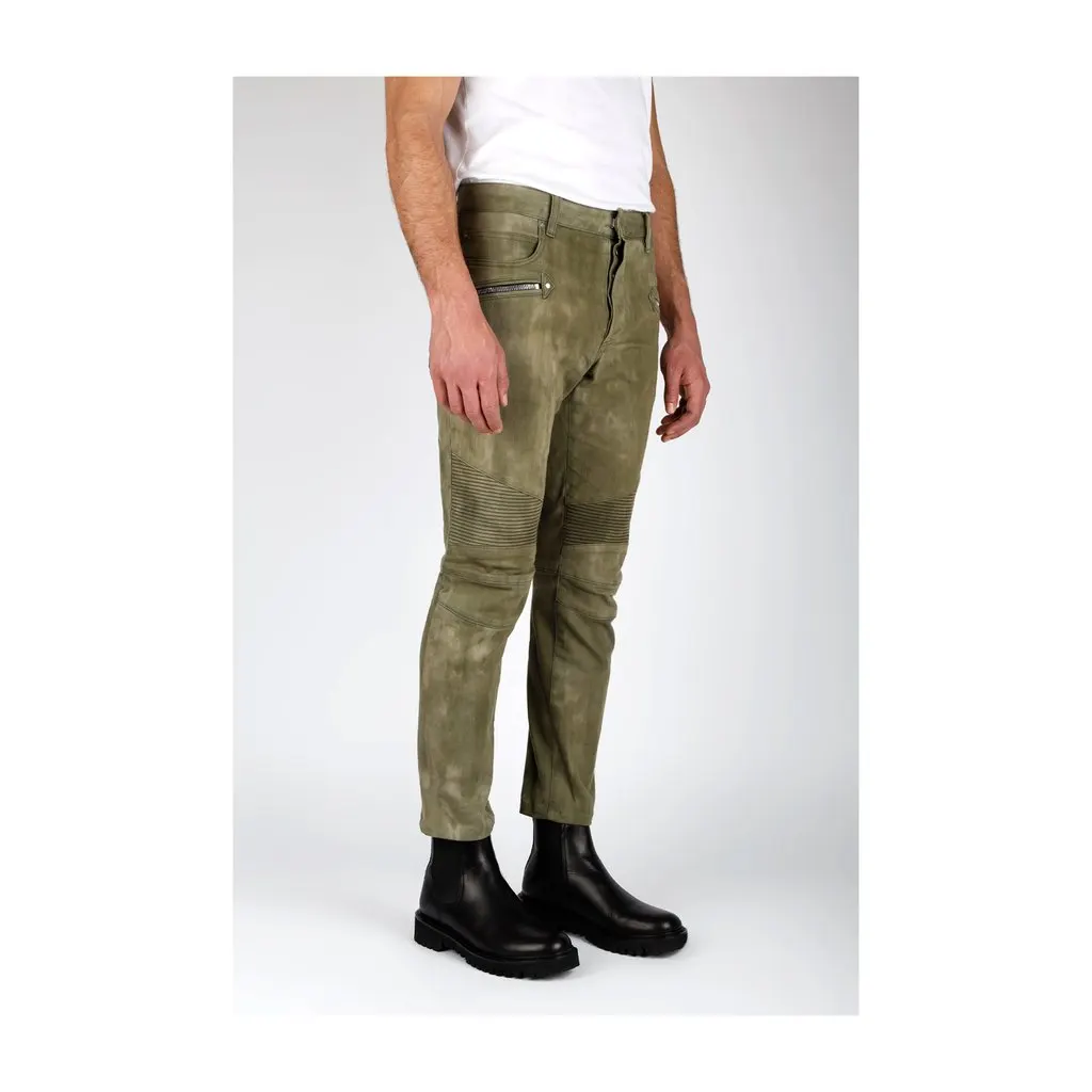 Balmain Green Biker Jeans - '10s Green Good - Back View
