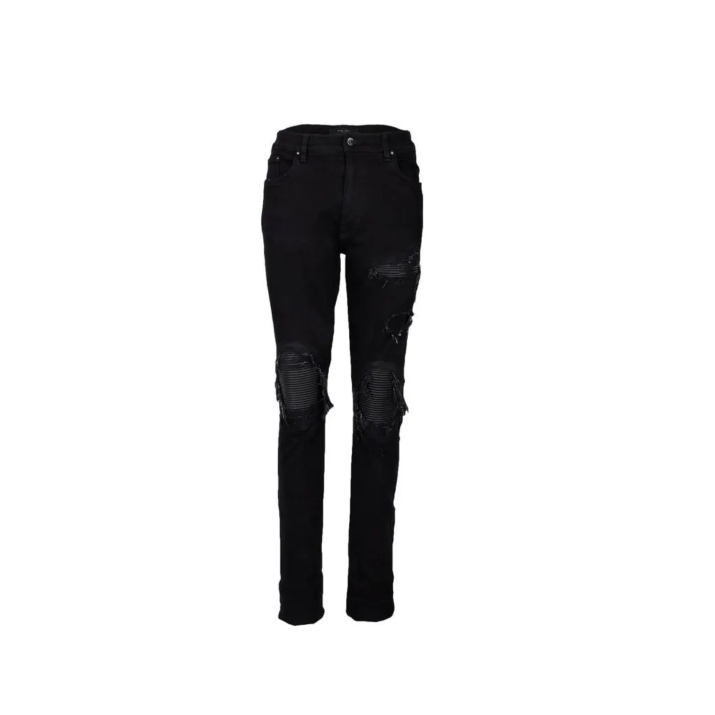 Amiri MX1 Jeans - '10s Black Good - Front View