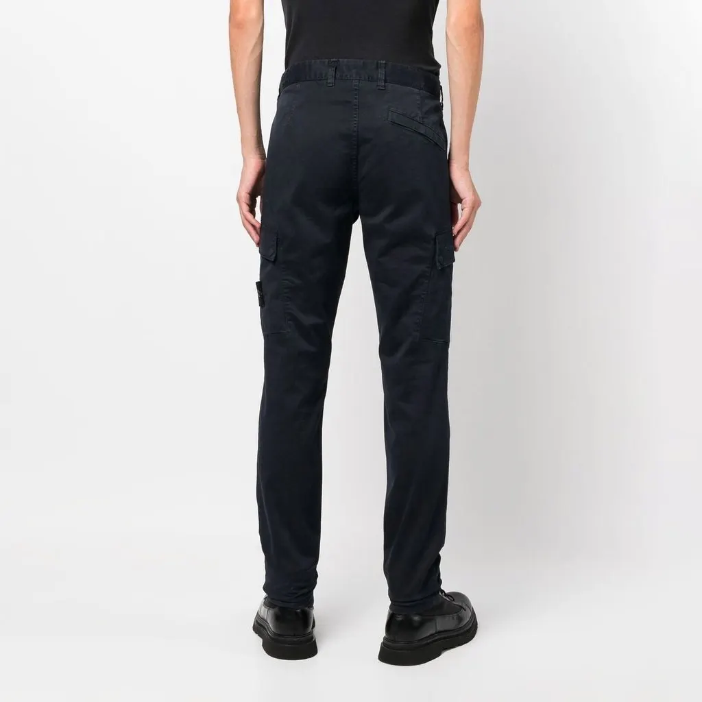 Stone Island Gabardine Cargo Pant - '20s Red Cotton Good - Model View