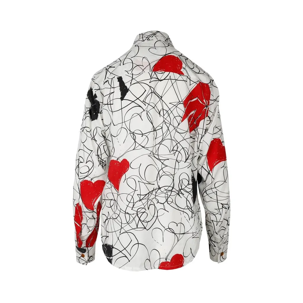 Vivienne Westwood Pianist Shirt - '20s Red Cotton Good - Back View