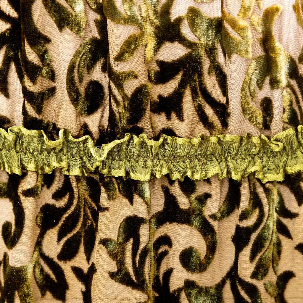 Roberto Cavalli Green Velvet Printed Dress - '00s Green Velvet Good - Box View