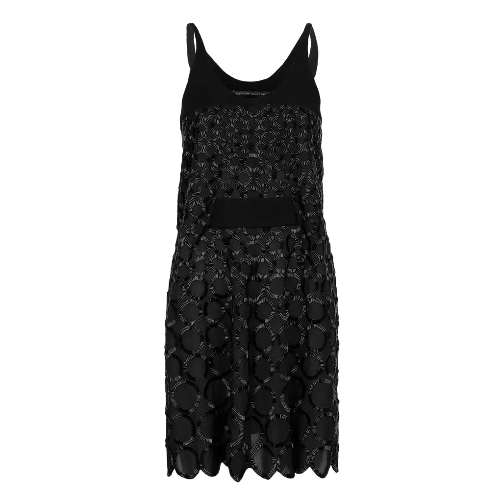 Balenciaga Bead Embellished Black Dress - '10s Black Good - Front View