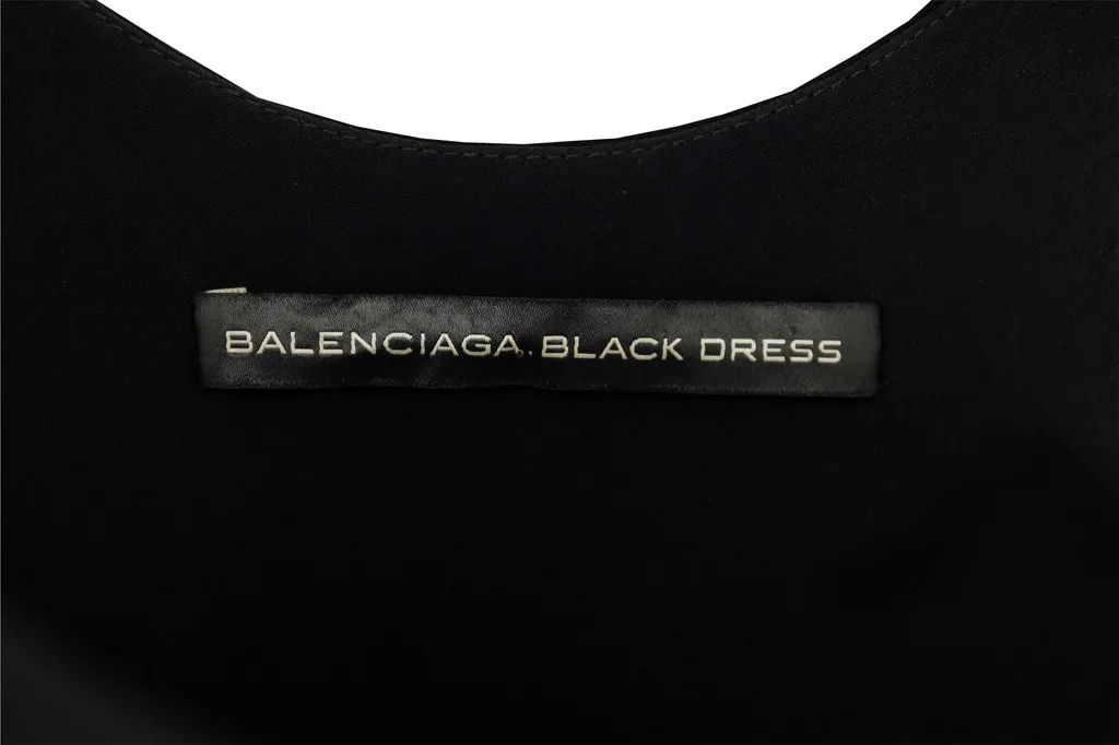 Balenciaga Bead Embellished Black Dress - '10s Black Good - Inside View